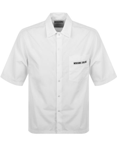 Moschino Short Sleeve Poplin Shirt - White