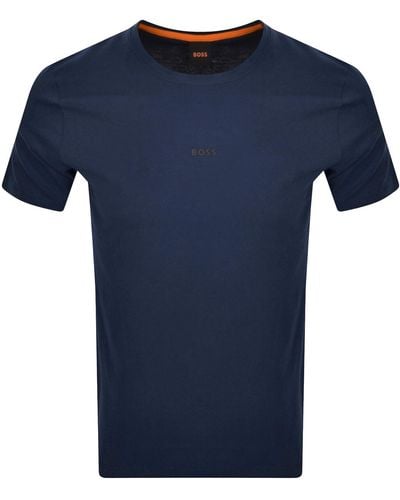 BOSS Boss Tchup Logo T Shirt - Blue