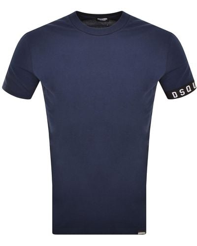 DSquared² Band T Shirt - Blue
