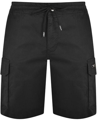 Armani Emporio Cargo Bermuda Shorts - Black