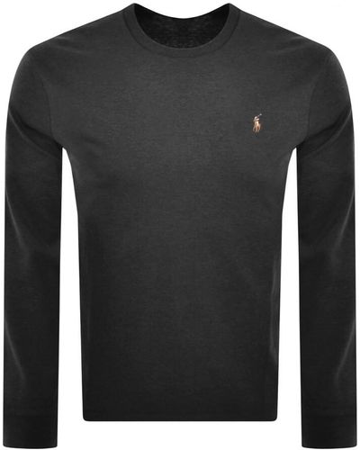 Ralph Lauren Long Sleeved T Shirt - Black