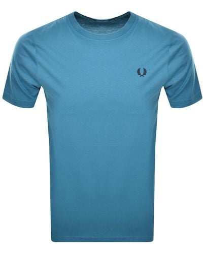 Fred Perry Crew Neck T Shirt - Blue