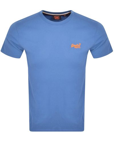 Superdry Short Sleeved T Shirt - Blue