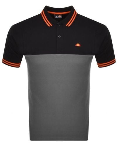 Ellesse Brentio Short Sleeve Polo T Shirt - Black