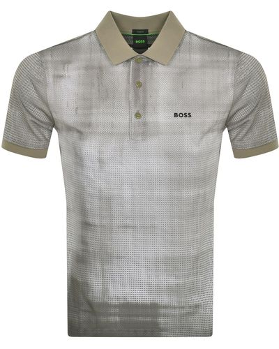 BOSS Boss Paddy 4 Polo T Shirt - Grey