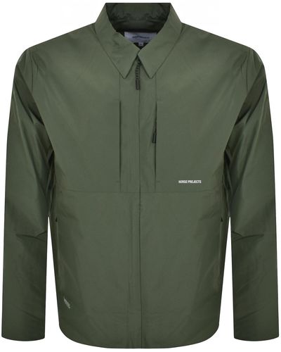 Norse Projects Jens Gore Tex Overshirt - Green