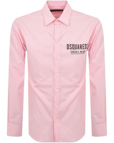 DSquared² Ceresio 9 Long Sleeve Shirt - Pink