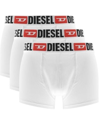 DIESEL Underwear Damien 3 Pack Trunks - White