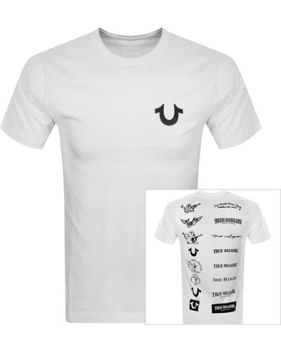 True Religion History Logo T Shirt - White