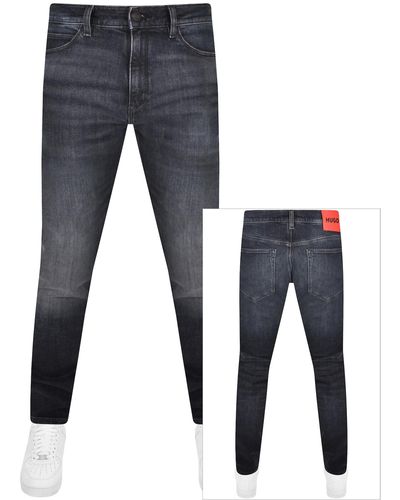 HUGO 708 Slim Fit Jeans Charcoal - Blue