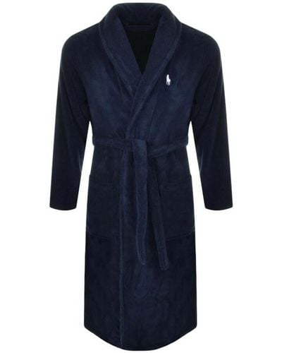 Ralph Lauren Shawl Dressing Gown - Blue
