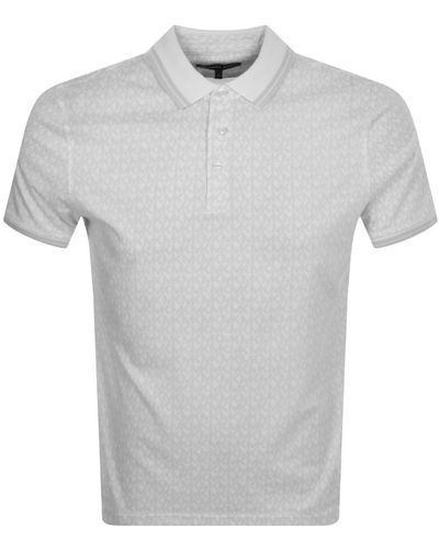 Michael Kors Greenwich Polo T Shirt - Gray