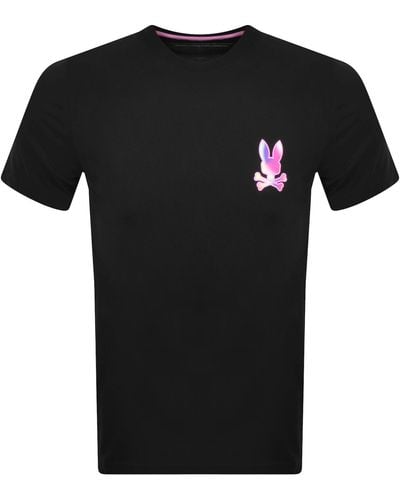 Psycho Bunny Tyler Graphic T Shirt - Black