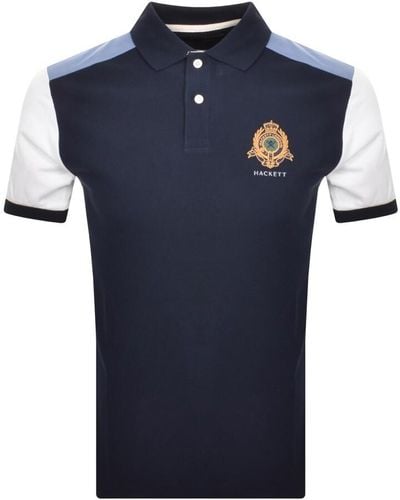 Hackett Multi Polo T Shirt In - Blue