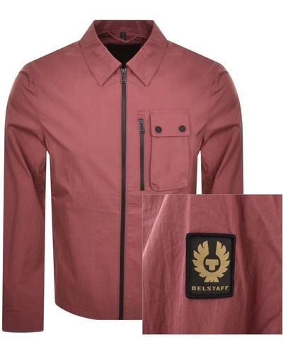 Belstaff Rail Overshirt Jacket - Red