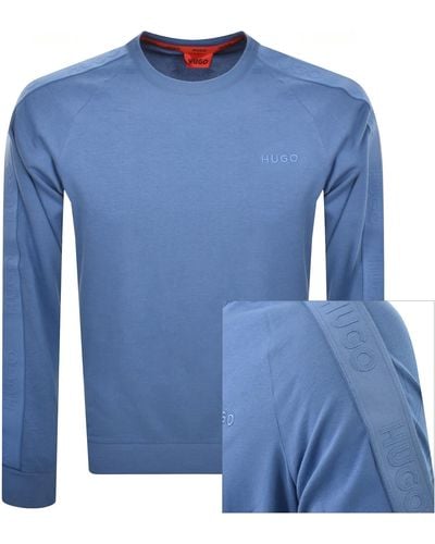 HUGO Lounge Tonal Sweatshirt - Blue