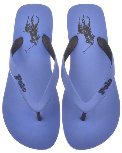 Ralph Lauren Bolt Flip Flops - Blue