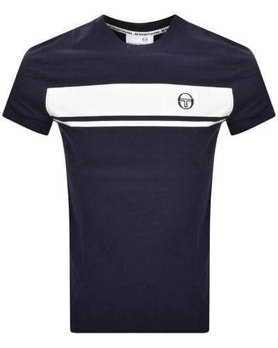 Sergio Tacchini Logo T Shirt - Blue