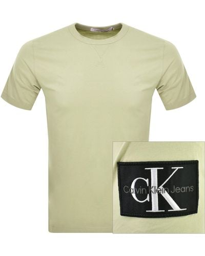 Calvin Klein Jeans Logo T Shirt - Green