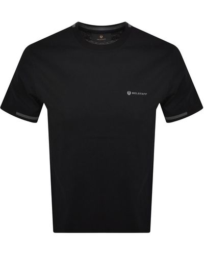 Belstaff Short Sleeve Logo T Shirt - Black