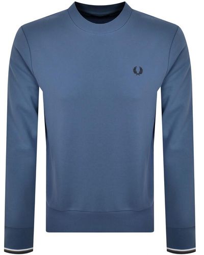 Fred Perry Crew Neck Sweatshirt - Blue