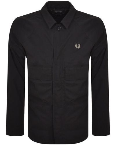 Fred Perry Utility Overshirt - Black