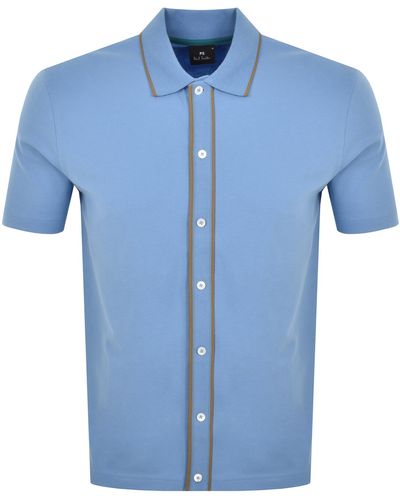 Paul Smith Shirt Sleeve Shirt - Blue