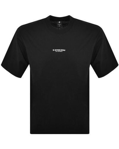 G-Star RAW Raw Boxy Logo T Shirt - Black