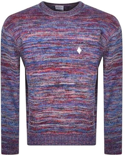 Marcelo Burlon Colourful Comfy Knit Sweater - Purple