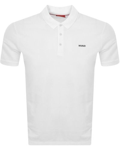 HUGO Donos222 Polo T Shirt - White