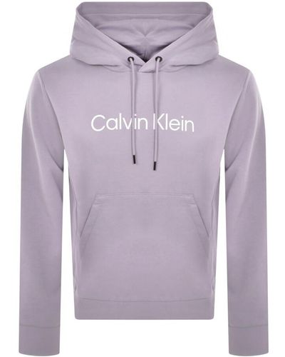 Calvin Klein Cotton Comfort Hoodie - Purple