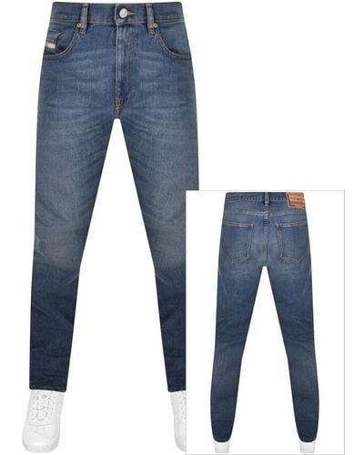 DIESEL D Strukt Slim Fit Jeans Mid Wash - Blue