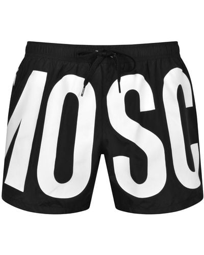 Moschino Logo Swim Shorts - Black