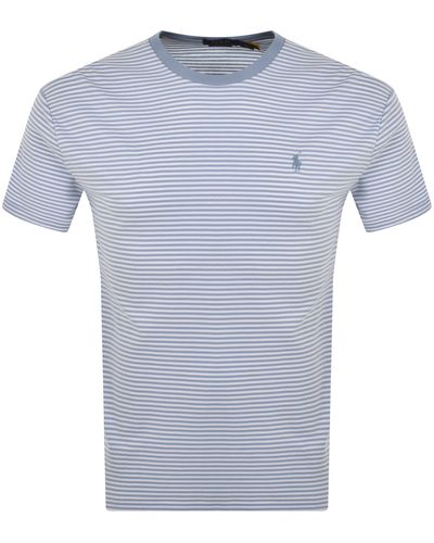 Ralph Lauren Classic Fit Stripe T Shirt - Blue