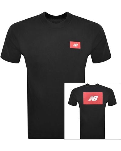 New Balance Logo T Shirt - Black