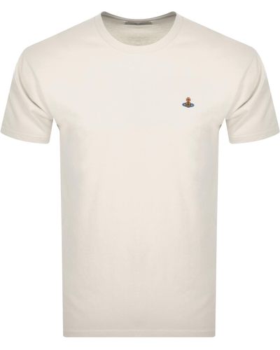 Vivienne Westwood Classic Logo T Shirt - Natural