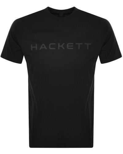 Hackett London Logo T Shirt - Black