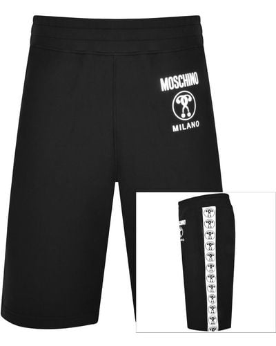 Moschino Jaquard Jersey Shorts - Black