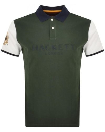 Hackett Modern City Heritage Polo T Shirt - Green