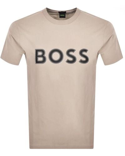 BOSS Boss Tee 1 T Shirt - Natural