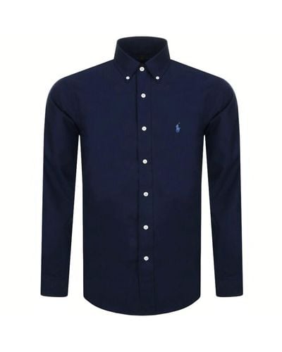 Ralph Lauren Slim Fit Long Sleeve Shirt - Blue