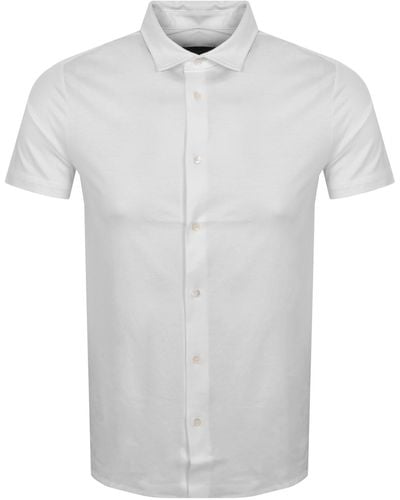 Armani Emporio Short Sleeved Shirt - White
