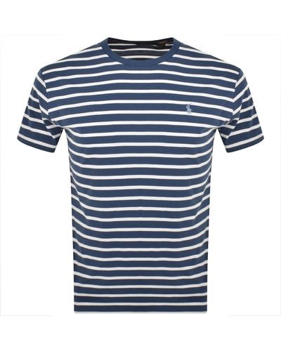 Ralph Lauren Stripe T Shirt - Blue