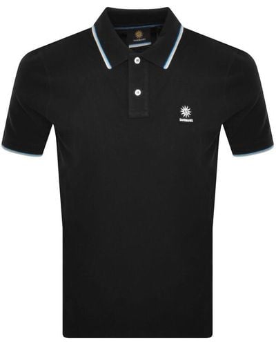 Sandbanks Badge Logo Polo T Shirt - Black