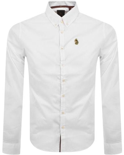 Luke 1977 Long Sleeve Oxford Shirt - White