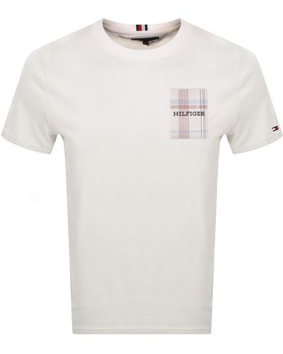 Tommy Hilfiger Woven Label T Shirt - White