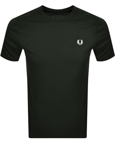 Fred Perry Crew Neck T Shirt - Black