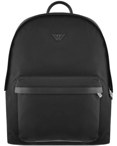 Armani Emporio Logo Backpack - Black