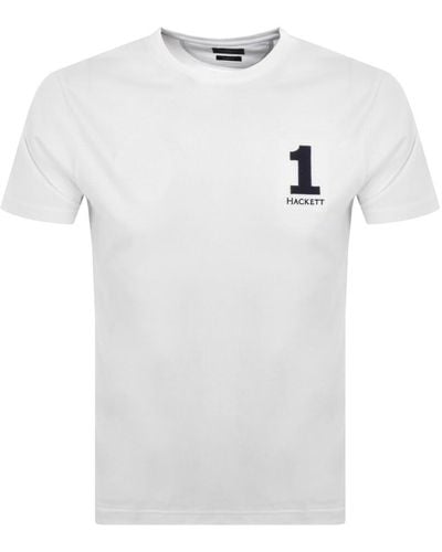 Hackett London Logo T Shirt - White