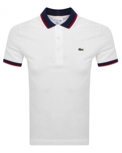 Lacoste Short Sleeve Essentials Polo T Shirt - White